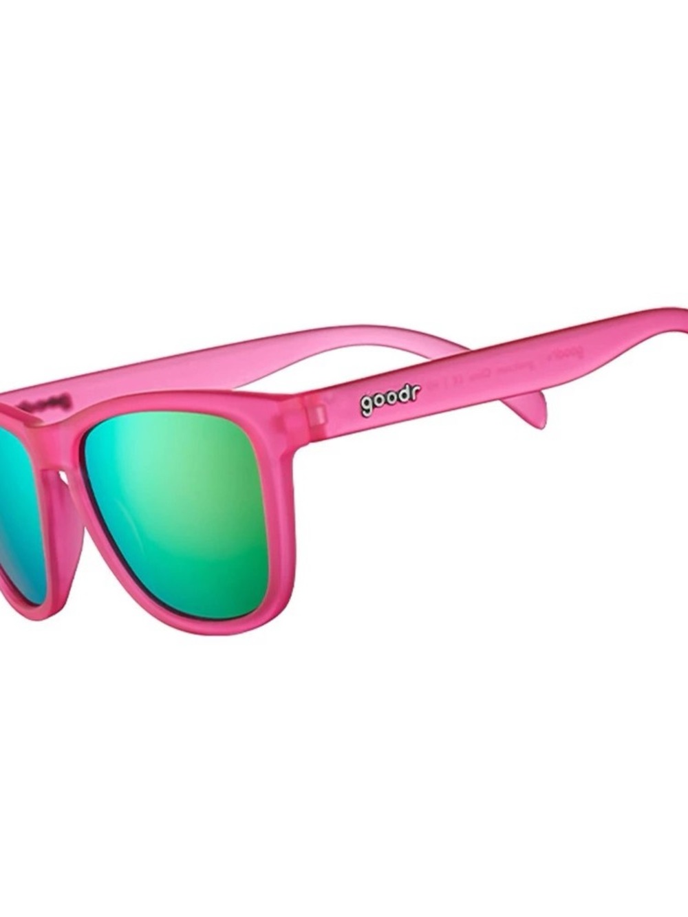 Goodr Adult OG Flamingos On A Booze Cruise Plastic Rectangle Sunglasses - Pink - Picture 2 of 2